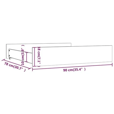 Cassettoni Da Letto 2 Pz In Legno Massello Di Pino VidaXL 5 Cassettoni Da Letto 2 Pz In Legno Massello Di Pino VidaXL - immagine 3