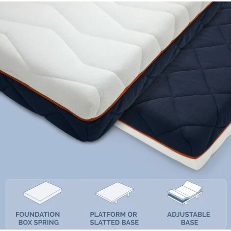 Materasso Matrimoniale 160 X 190 Waterfoam 100% Made In Italy Ergonomico E Ortopedico Sostegno Sostenuto Elevata Traspirabilità Con Sistema AirFoam Sfoderabile Anallergico, Antibatterico E Antiaca 4 Materasso Matrimoniale 160 X 190 Waterfoam 100% Made In Italy Ergonomico E Ortopedico Sostegno Sostenuto Elevata Traspirabilità Con Sistema AirFoam Sfoderabile Anallergico, Antibatterico E Antiaca - immagine 2