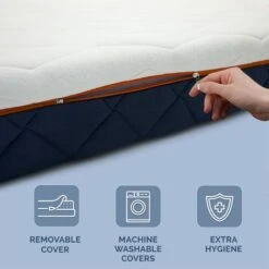 Materasso Matrimoniale 160 X 190 Waterfoam 100% Made In Italy Ergonomico E Ortopedico Sostegno Sostenuto Elevata Traspirabilità Con Sistema AirFoam Sfoderabile Anallergico, Antibatterico E Antiaca 9 Materasso Matrimoniale 160 X 190 Waterfoam 100% Made In Italy Ergonomico E Ortopedico Sostegno Sostenuto Elevata Traspirabilità Con Sistema AirFoam Sfoderabile Anallergico, Antibatterico E Antiaca -LettoMania Italia 97466713 3