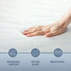 Materasso Matrimoniale 160 X 190 Waterfoam 100% Made In Italy Ergonomico E Ortopedico Sostegno Sostenuto Elevata Traspirabilità Con Sistema AirFoam Sfoderabile Anallergico, Antibatterico E Antiaca 10 Materasso Matrimoniale 160 X 190 Waterfoam 100% Made In Italy Ergonomico E Ortopedico Sostegno Sostenuto Elevata Traspirabilità Con Sistema AirFoam Sfoderabile Anallergico, Antibatterico E Antiaca -LettoMania Italia 97466713 4