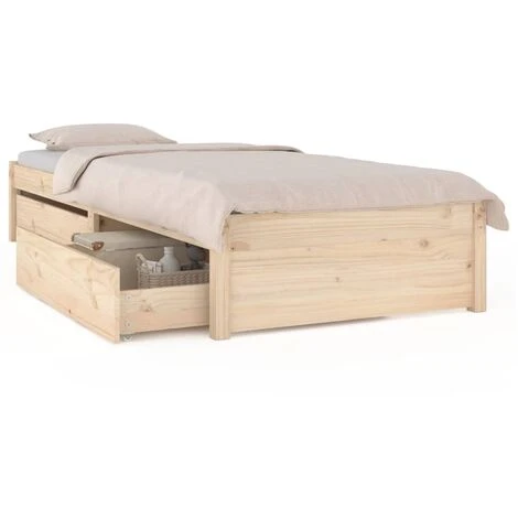 Nova Letto Design Moderno Con 2 Cassetti In Vari Colori 75x190 Cm Colore : Marrone Chiaro 4 Nova Letto Design Moderno Con 2 Cassetti In Vari Colori 75x190 Cm Colore : Marrone Chiaro - immagine 2