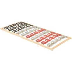 Letto Singolo Moderno Struttura Letto Giroletto Con 12 Doghe E Supporti 100x200 Cm ITD45684